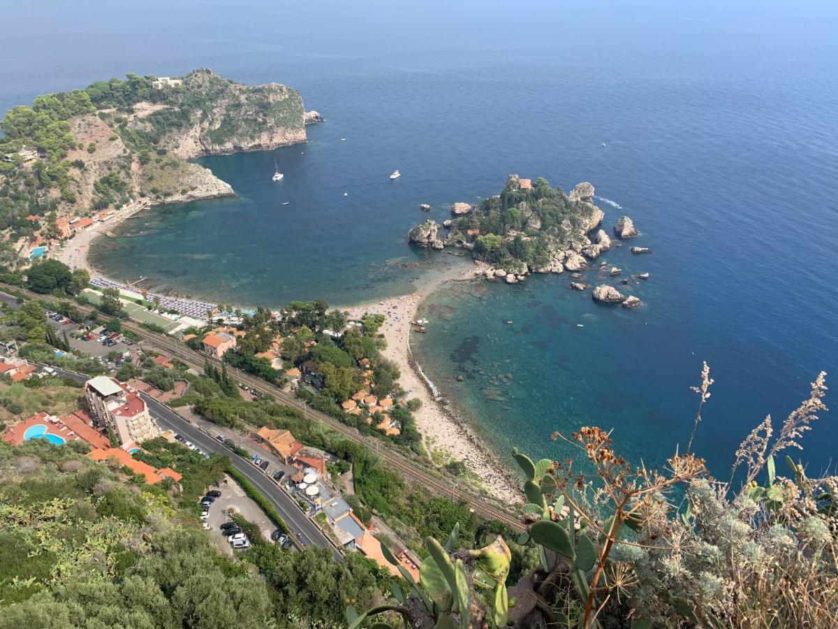 Panoramic Taormina Bay View Leilighet Eksteriør bilde